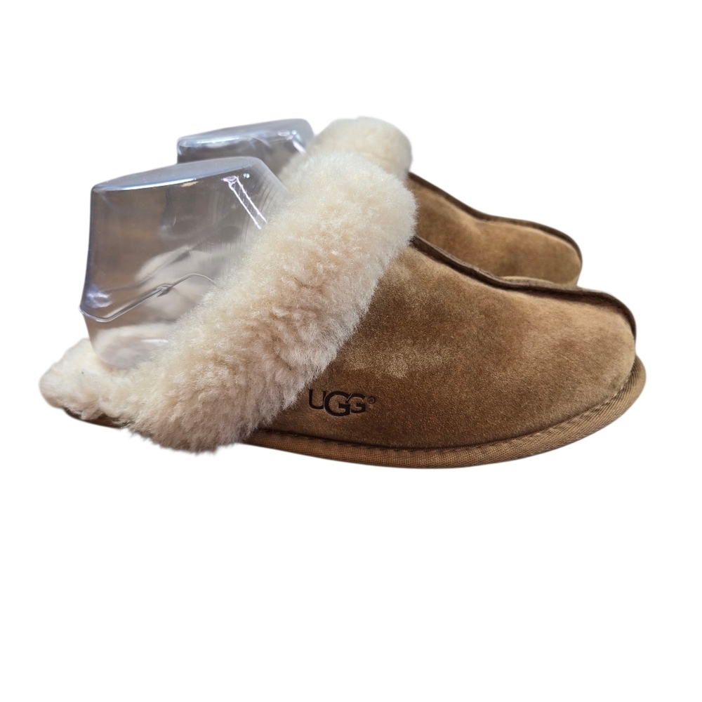 Ugg Scuffette II Suede Shearling Scuffs Slippers